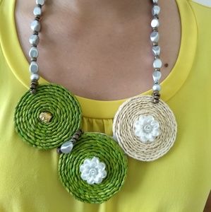 Handmade Natural Fashion Statement Necklace